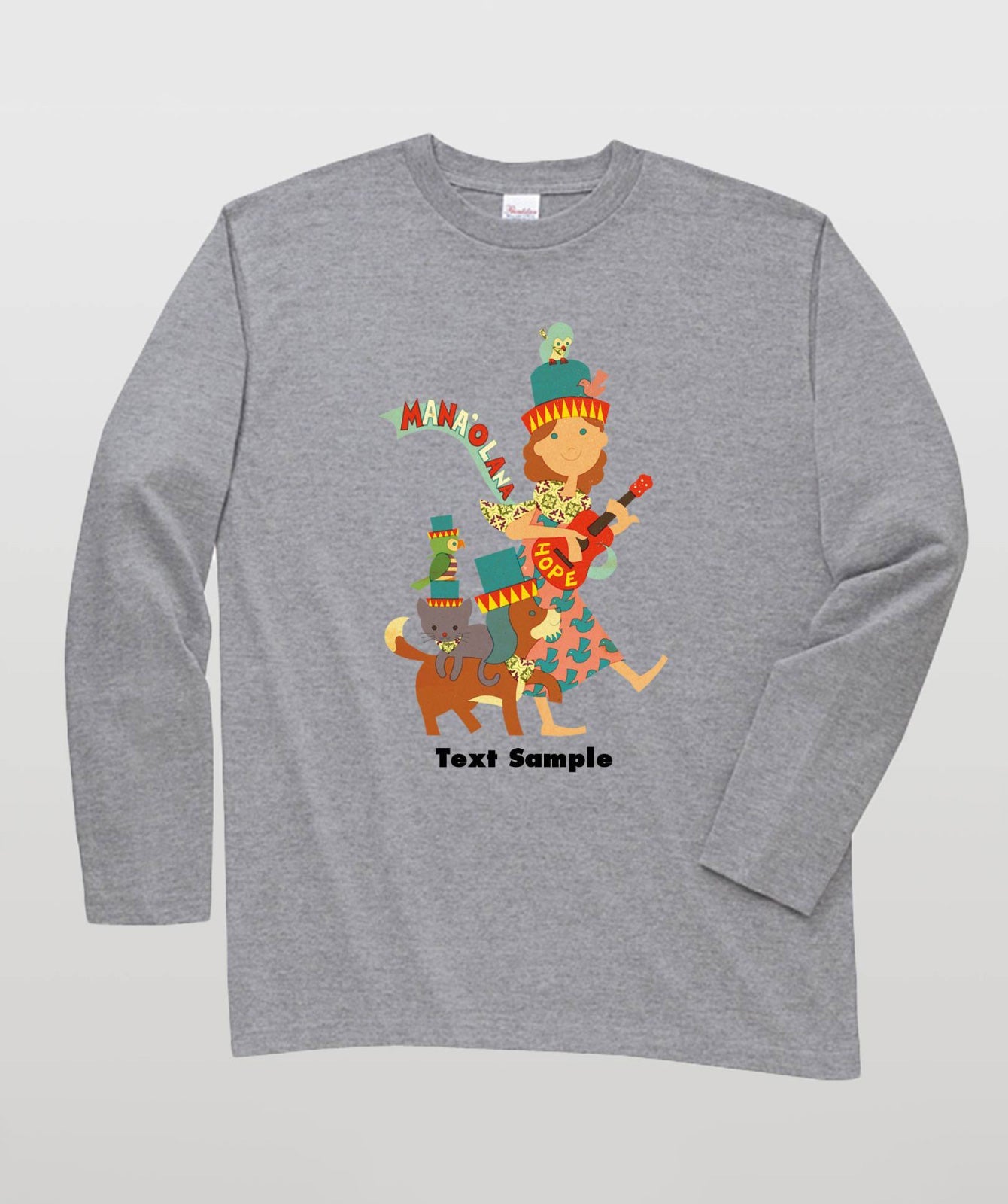 ■文字入れ可■ オリジナルカバーイラスト長袖Tシャツ Vol.5