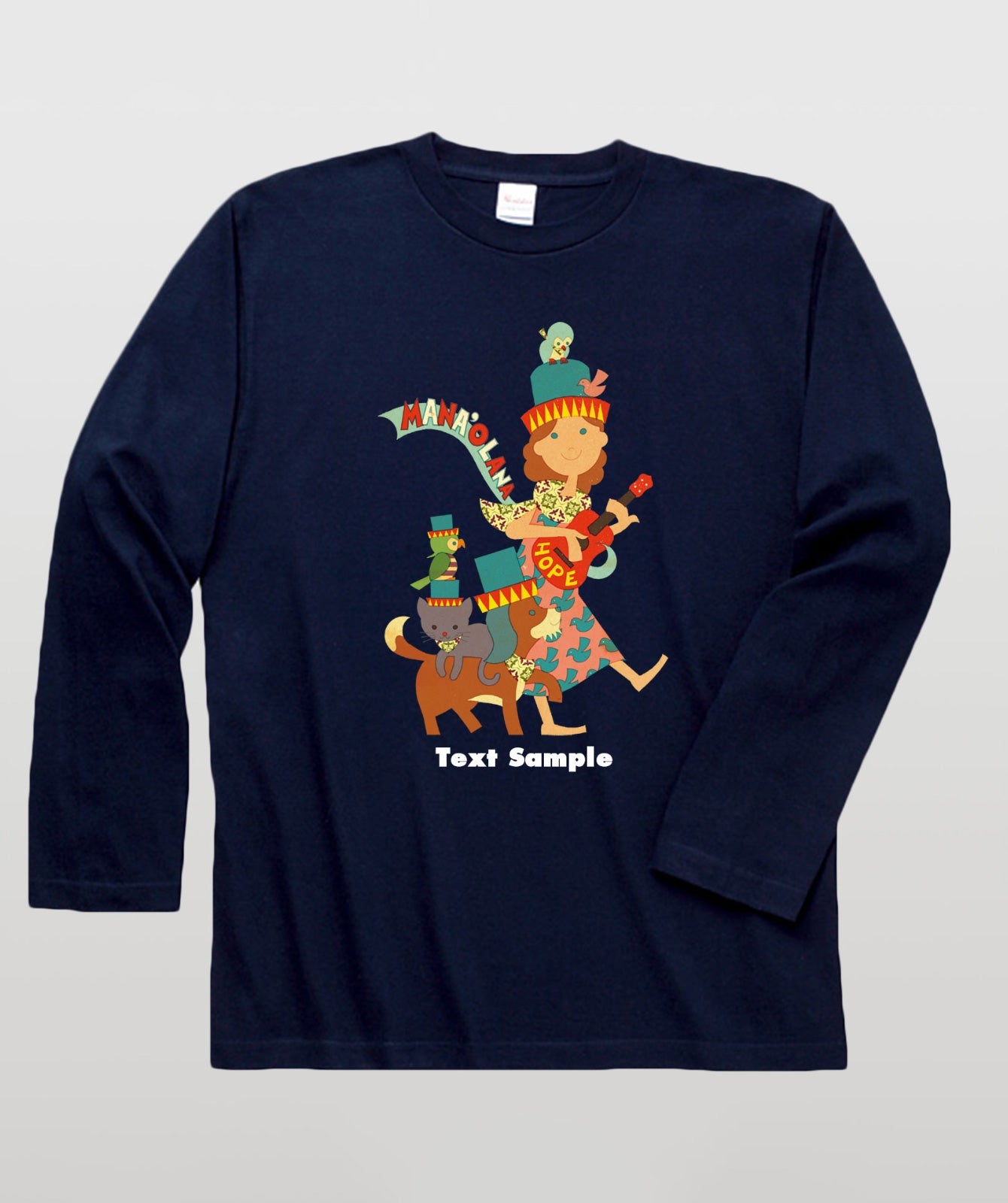 ■文字入れ可■ オリジナルカバーイラスト長袖Tシャツ Vol.5