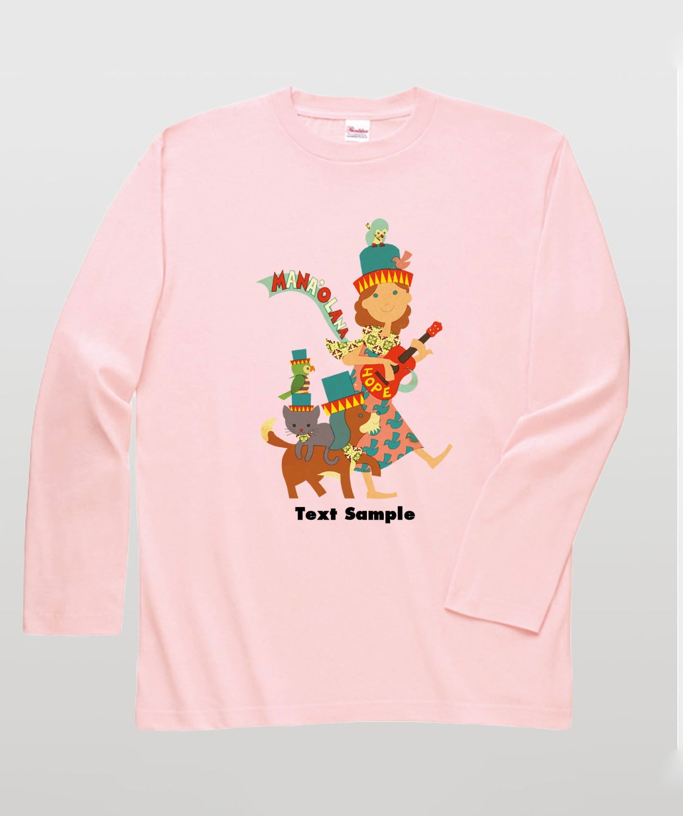 ■文字入れ可■ オリジナルカバーイラスト長袖Tシャツ Vol.5