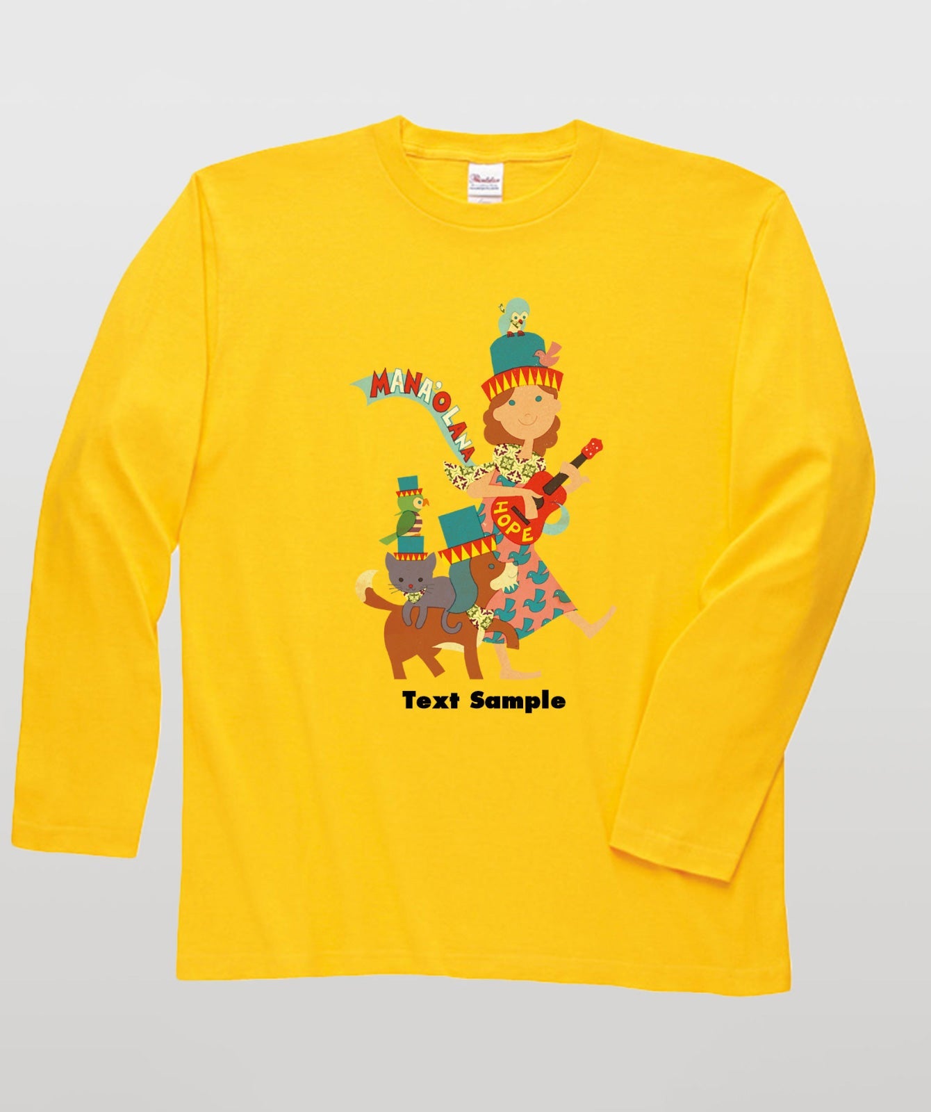 ■文字入れ可■ オリジナルカバーイラスト長袖Tシャツ Vol.5