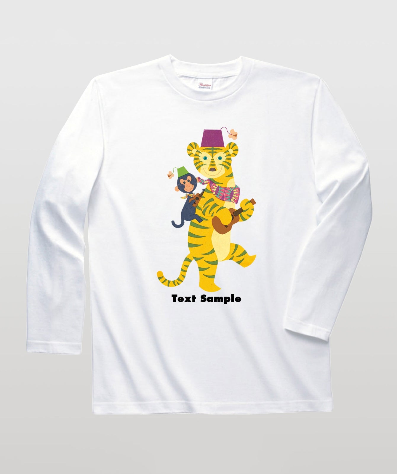 ■文字入れ可■ オリジナルカバーイラスト長袖Tシャツ Vol.9