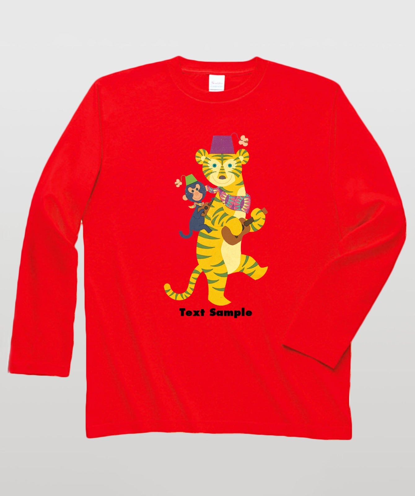 ■文字入れ可■ オリジナルカバーイラスト長袖Tシャツ Vol.9