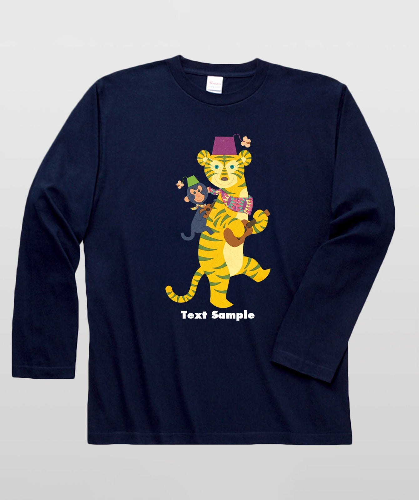 ■文字入れ可■ オリジナルカバーイラスト長袖Tシャツ Vol.9