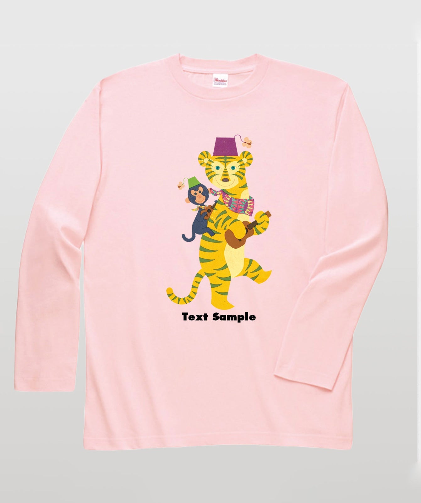 ■文字入れ可■ オリジナルカバーイラスト長袖Tシャツ Vol.9