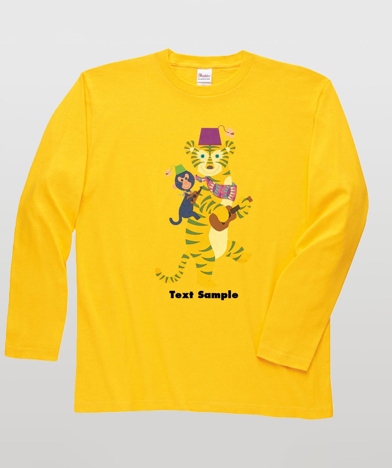 ■文字入れ可■ オリジナルカバーイラスト長袖Tシャツ Vol.9