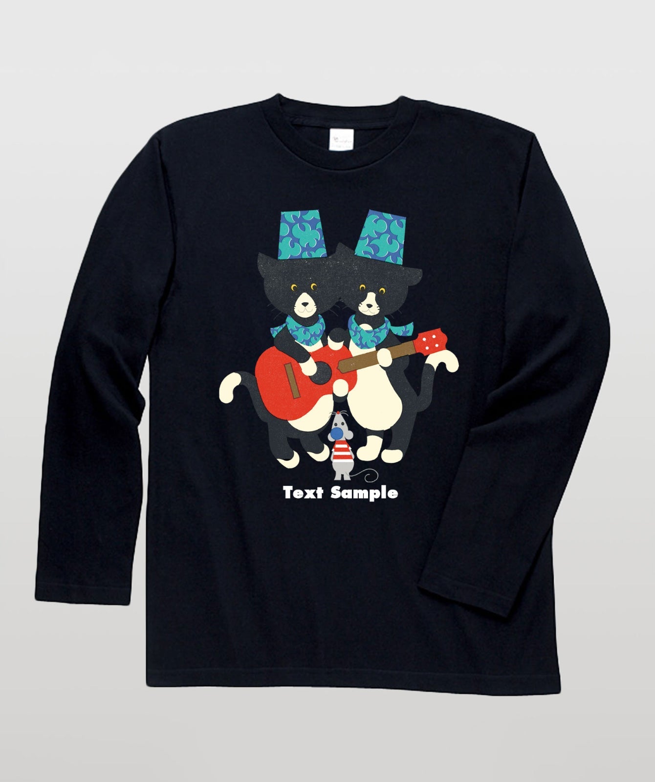 ■文字入れ可■ オリジナルカバーイラスト長袖Tシャツ Vol.11