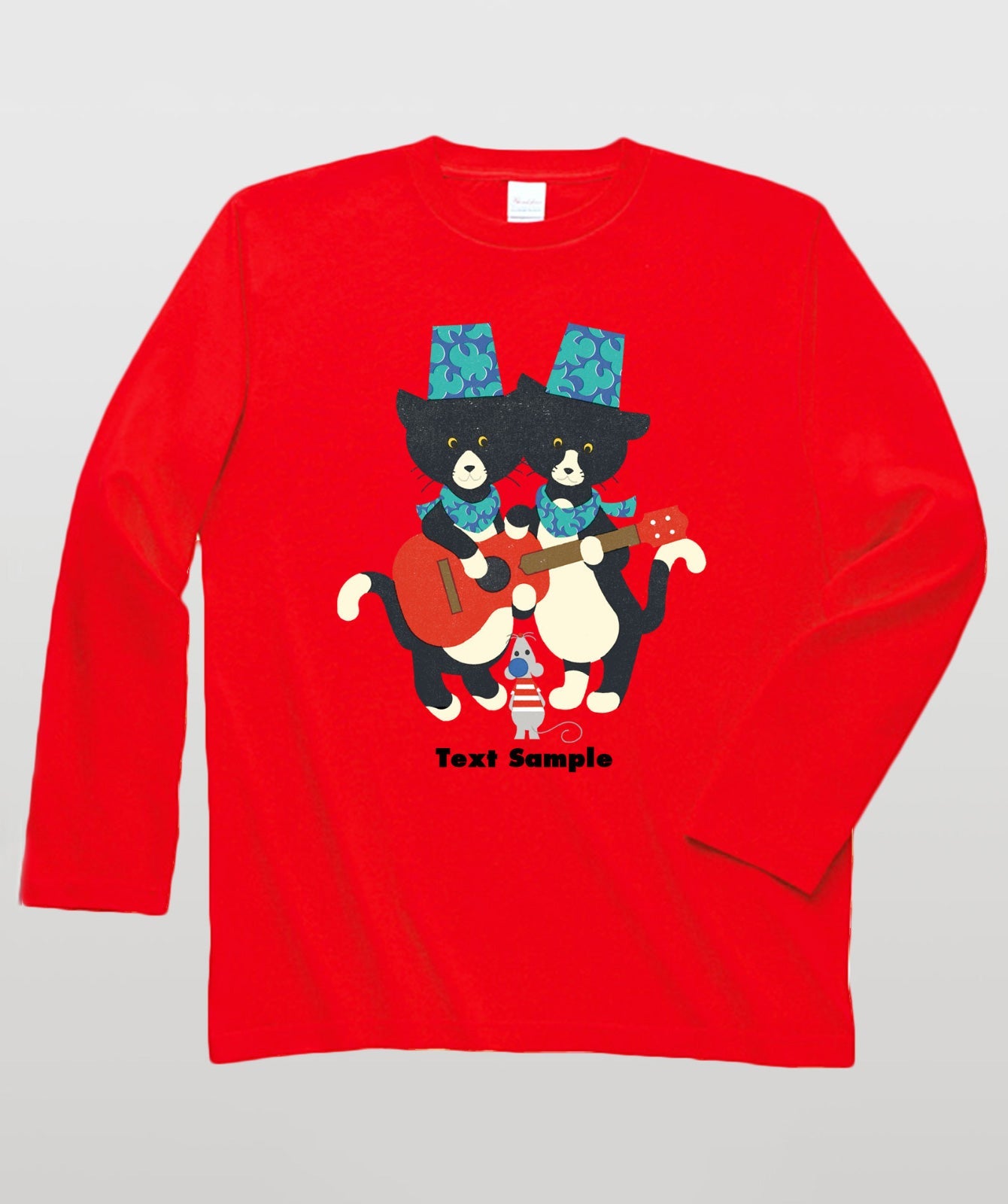 ■文字入れ可■ オリジナルカバーイラスト長袖Tシャツ Vol.11