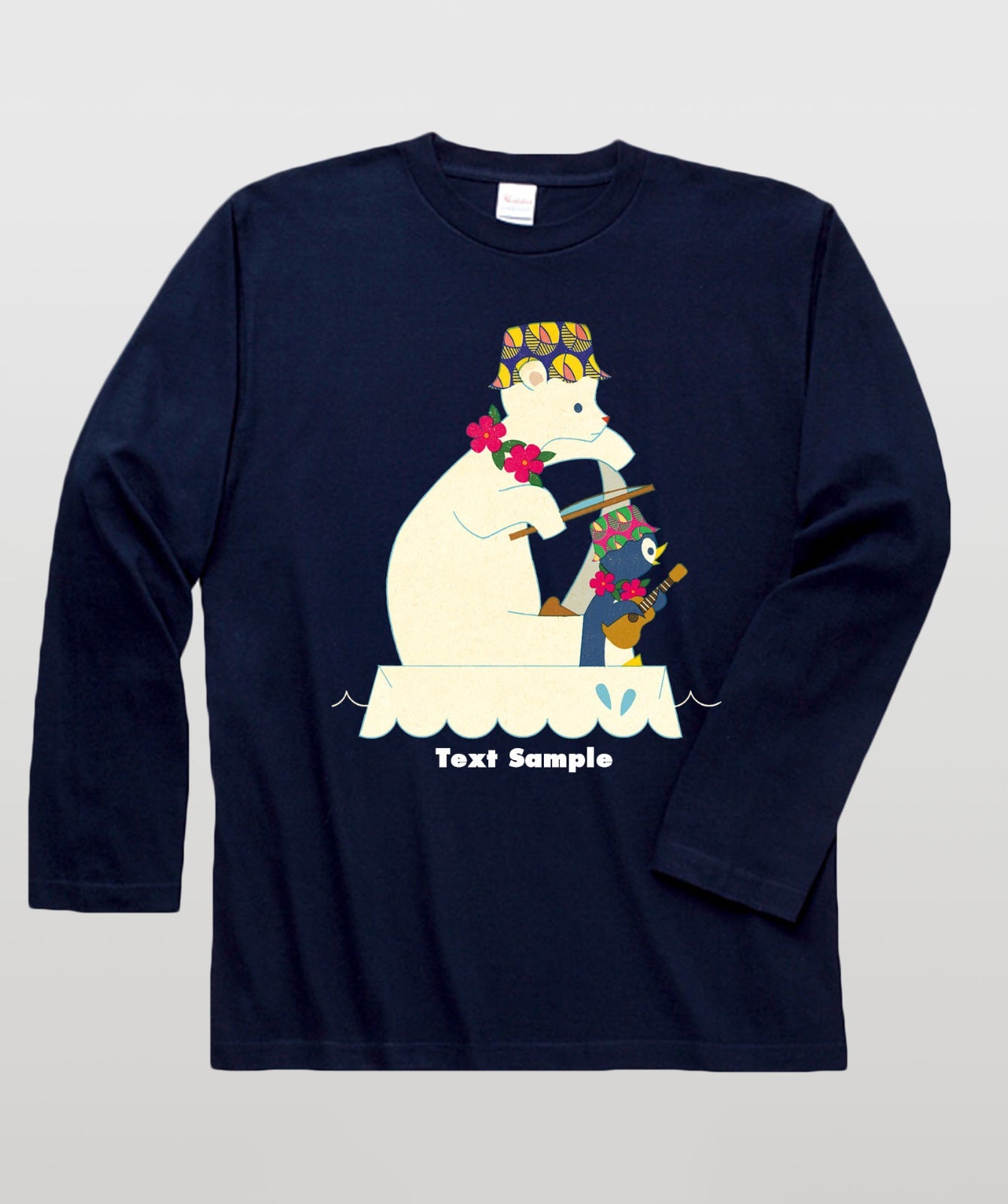 ■文字入れ可■ オリジナルカバーイラスト長袖Tシャツ Vol.13