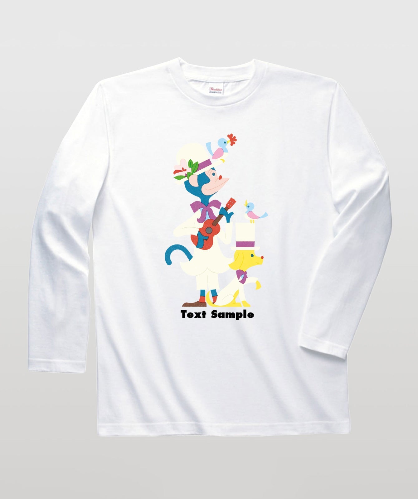 ■文字入れ可■ オリジナルカバーイラスト長袖Tシャツ Vol.15