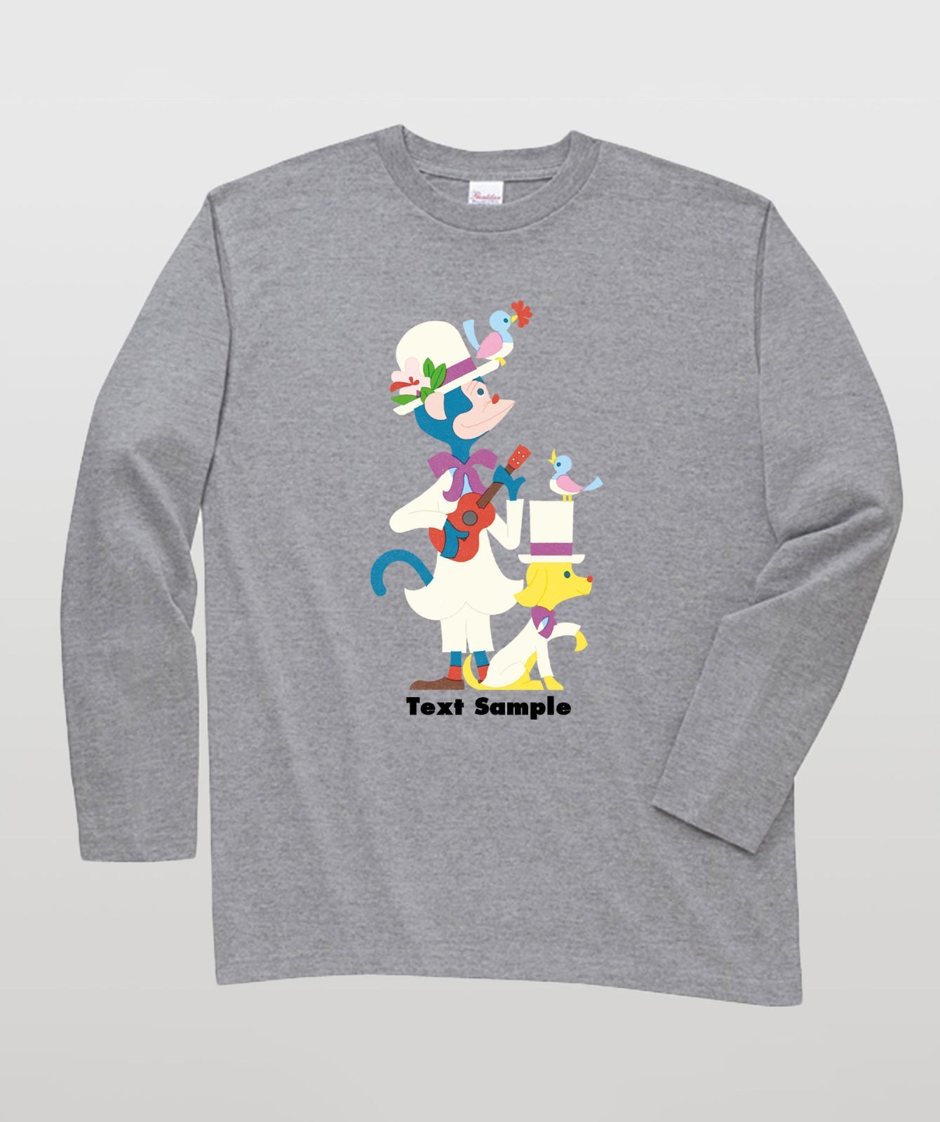 ■文字入れ可■ オリジナルカバーイラスト長袖Tシャツ Vol.15