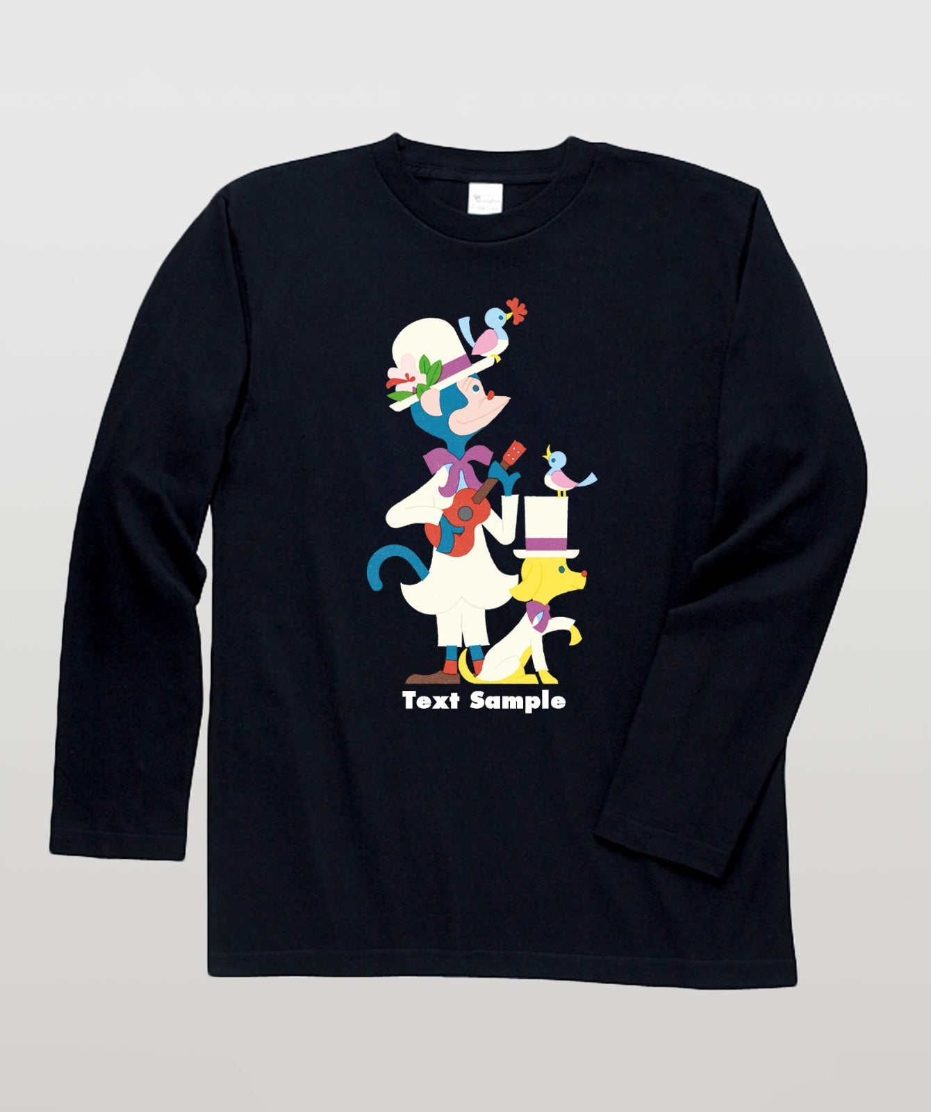■文字入れ可■ オリジナルカバーイラスト長袖Tシャツ Vol.15