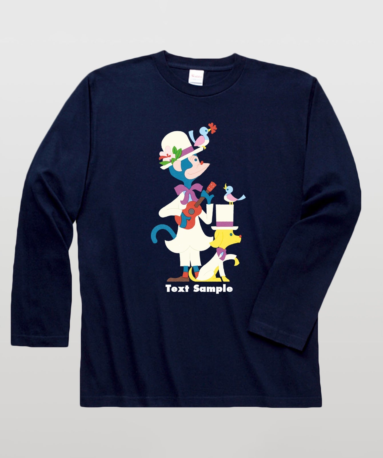 ■文字入れ可■ オリジナルカバーイラスト長袖Tシャツ Vol.15