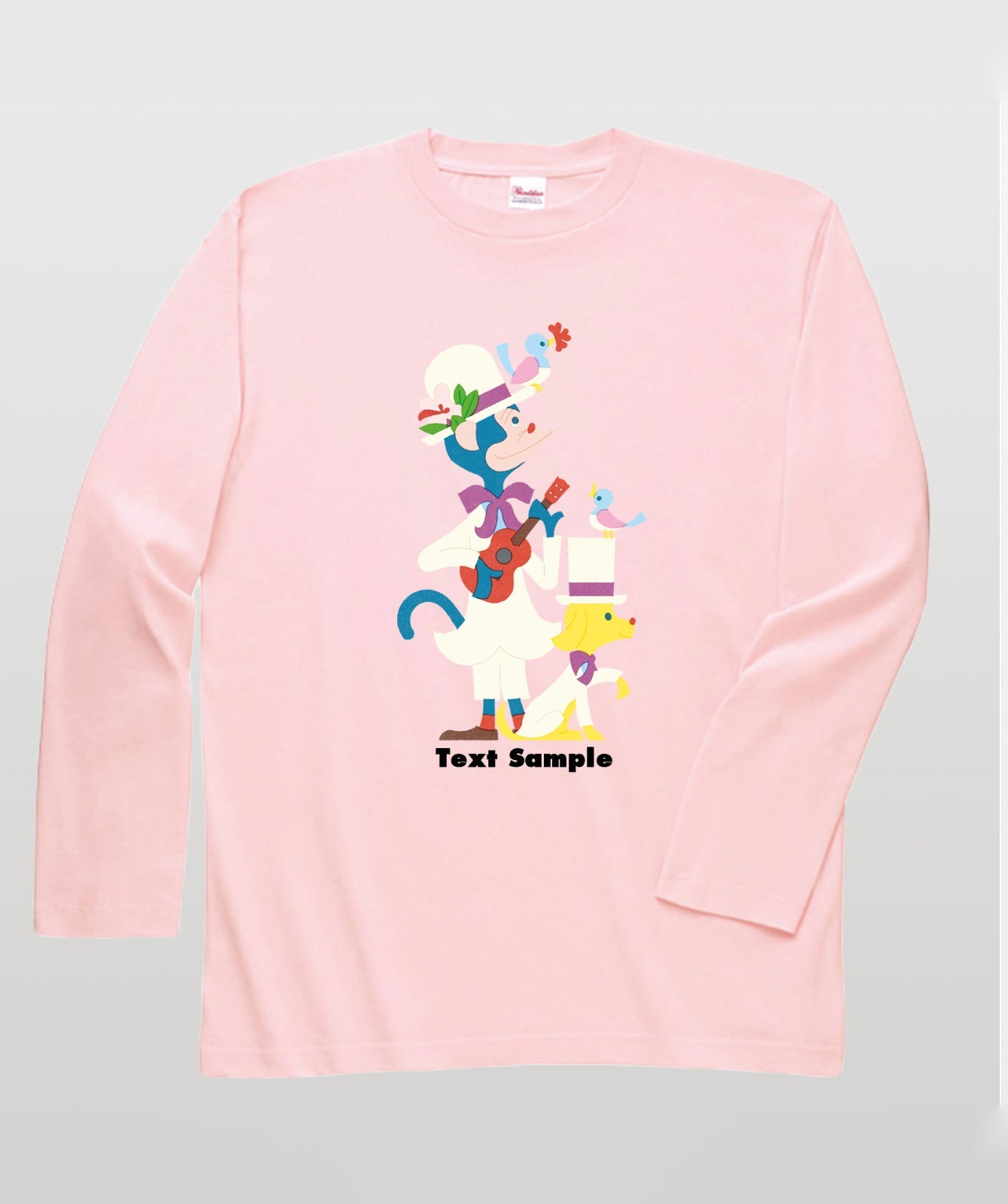 ■文字入れ可■ オリジナルカバーイラスト長袖Tシャツ Vol.15