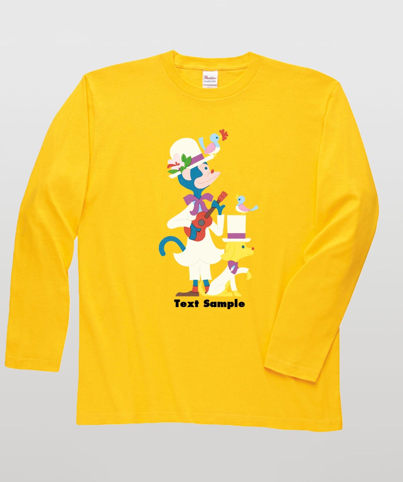 ■文字入れ可■ オリジナルカバーイラスト長袖Tシャツ Vol.15