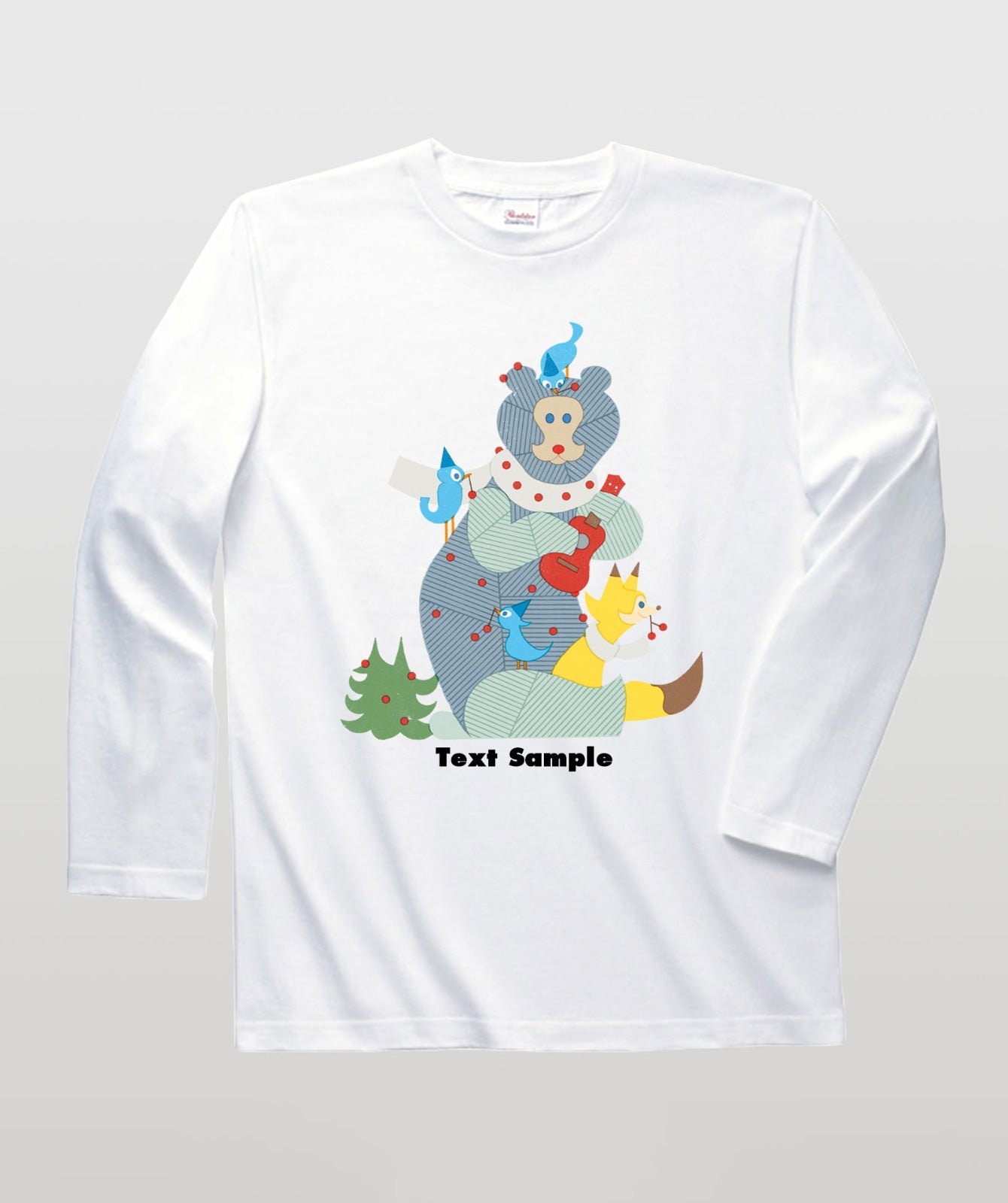 ■文字入れ可■ オリジナルカバーイラスト長袖Tシャツ Vol.16