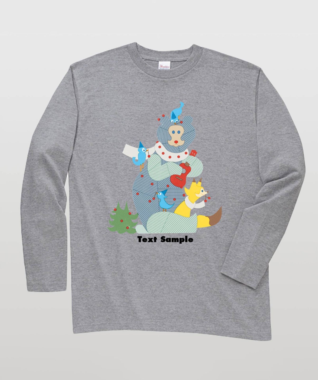 ■文字入れ可■ オリジナルカバーイラスト長袖Tシャツ Vol.16
