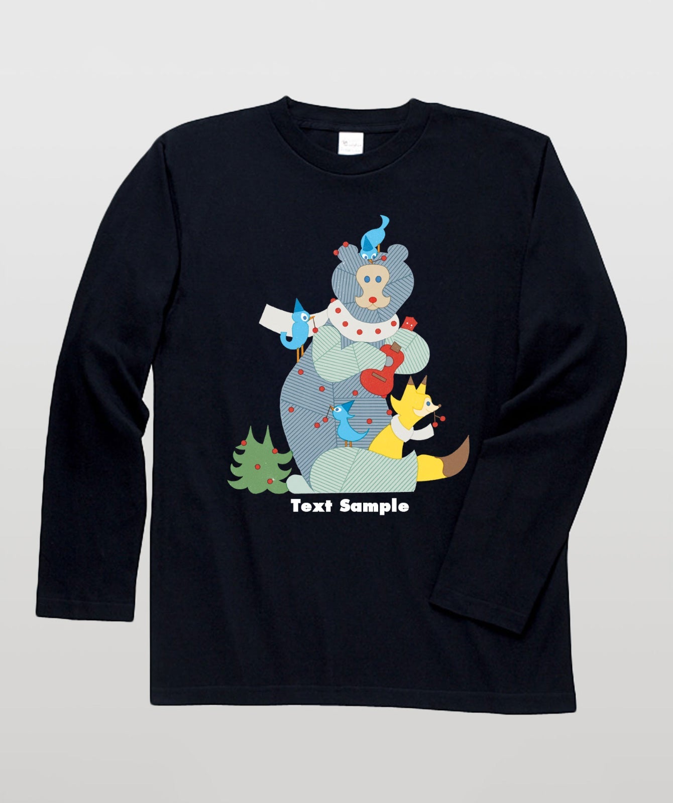■文字入れ可■ オリジナルカバーイラスト長袖Tシャツ Vol.16