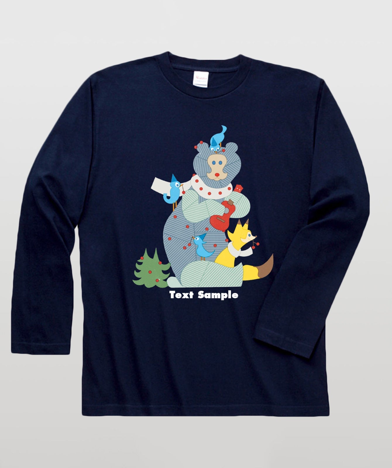■文字入れ可■ オリジナルカバーイラスト長袖Tシャツ Vol.16