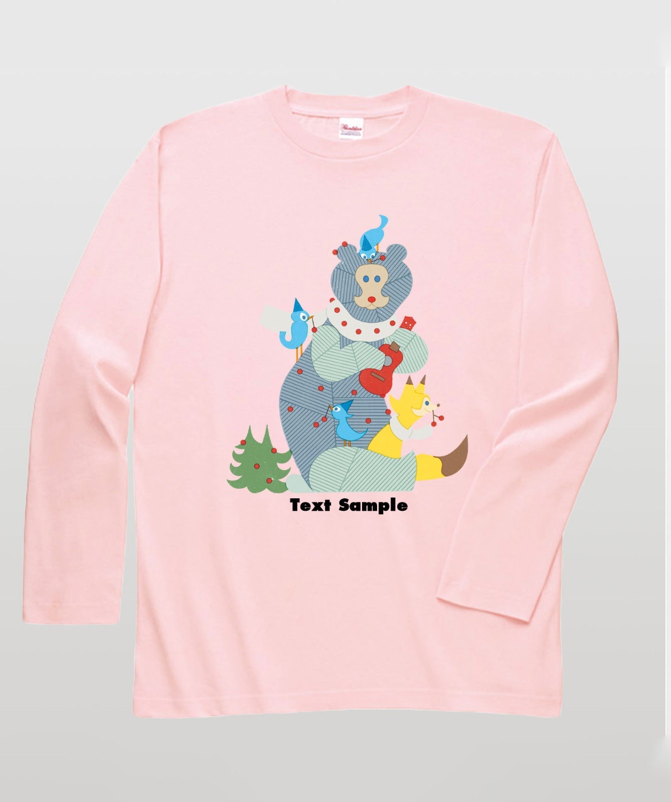 ■文字入れ可■ オリジナルカバーイラスト長袖Tシャツ Vol.16