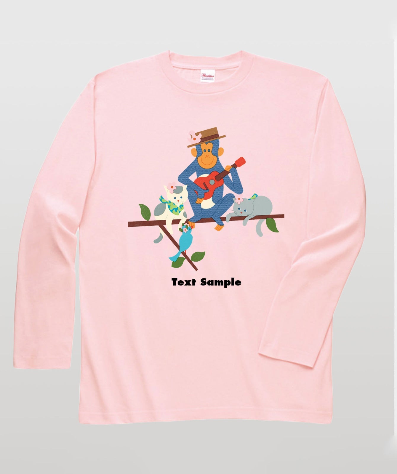 ■文字入れ可■ オリジナルカバーイラスト長袖Tシャツ Vol.17
