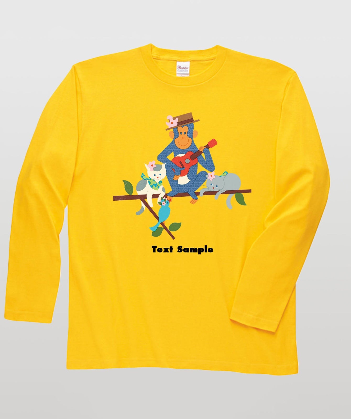 ■文字入れ可■ オリジナルカバーイラスト長袖Tシャツ Vol.17