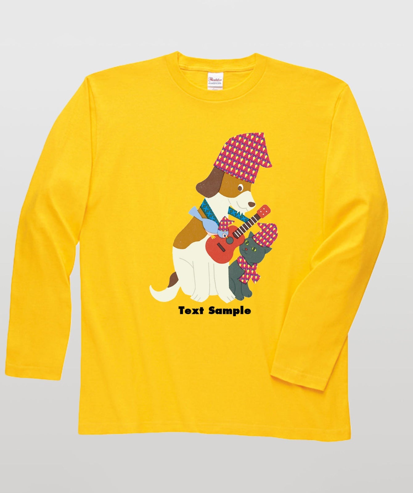 ■文字入れ可■ オリジナルカバーイラスト長袖Tシャツ Vol.18