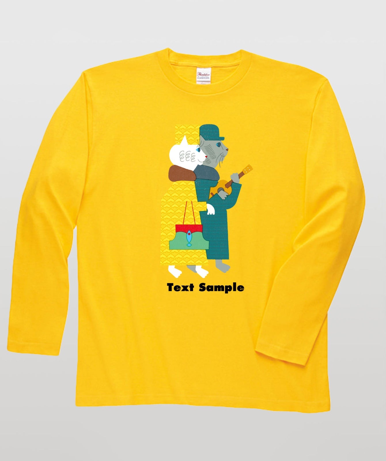 ■文字入れ可■ オリジナルカバーイラスト長袖Tシャツ Vol.22