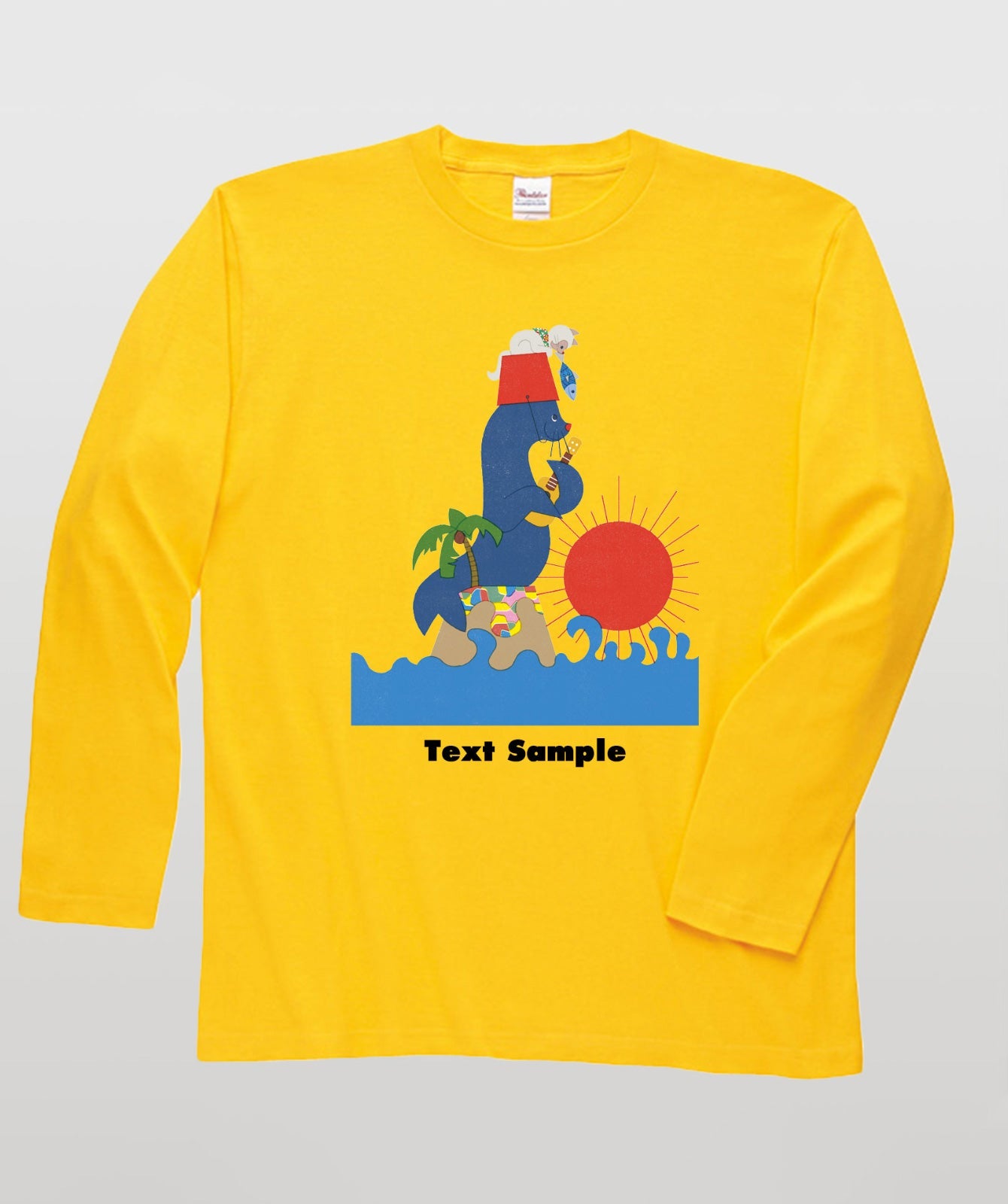 ■文字入れ可■ オリジナルカバーイラスト長袖Tシャツ Vol.23