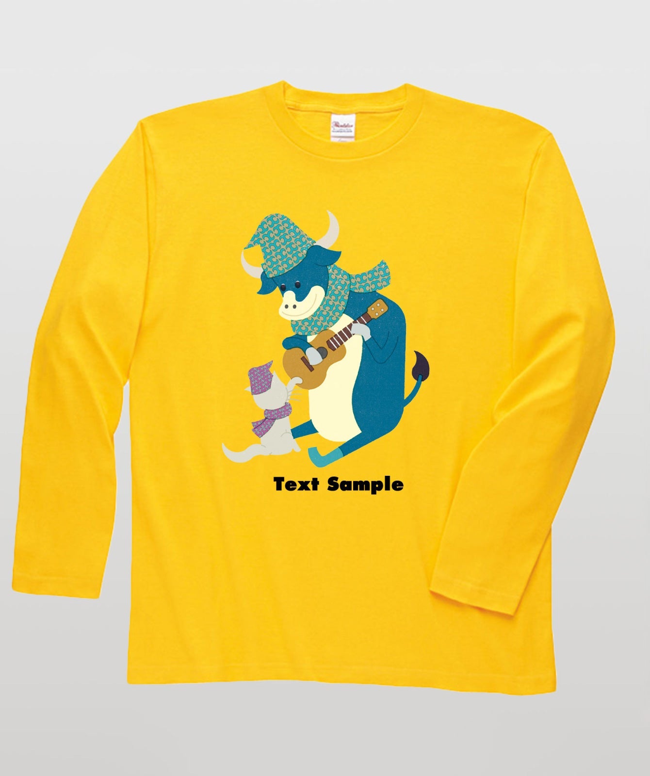 ■文字入れ可■ オリジナルカバーイラスト長袖Tシャツ Vol.24