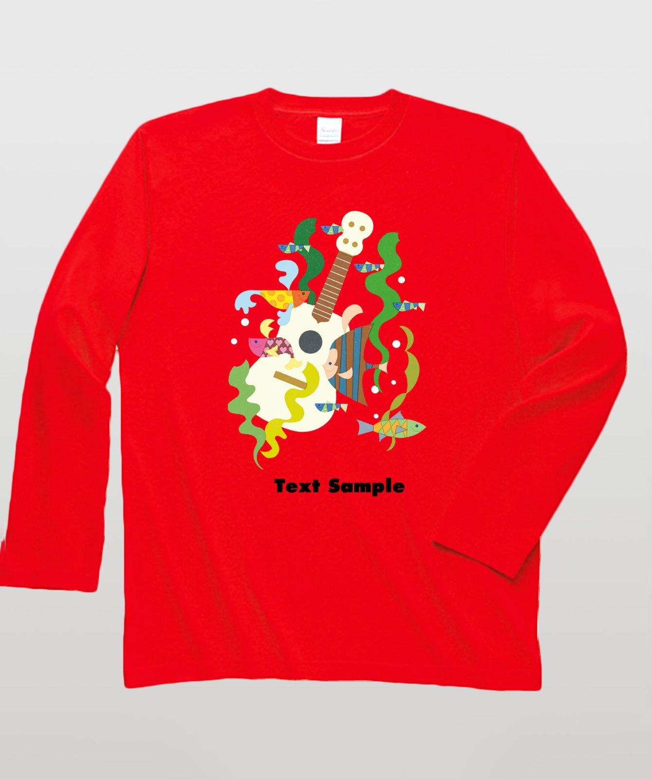 ■文字入れ可■ オリジナルカバーイラスト長袖Tシャツ Vol.25