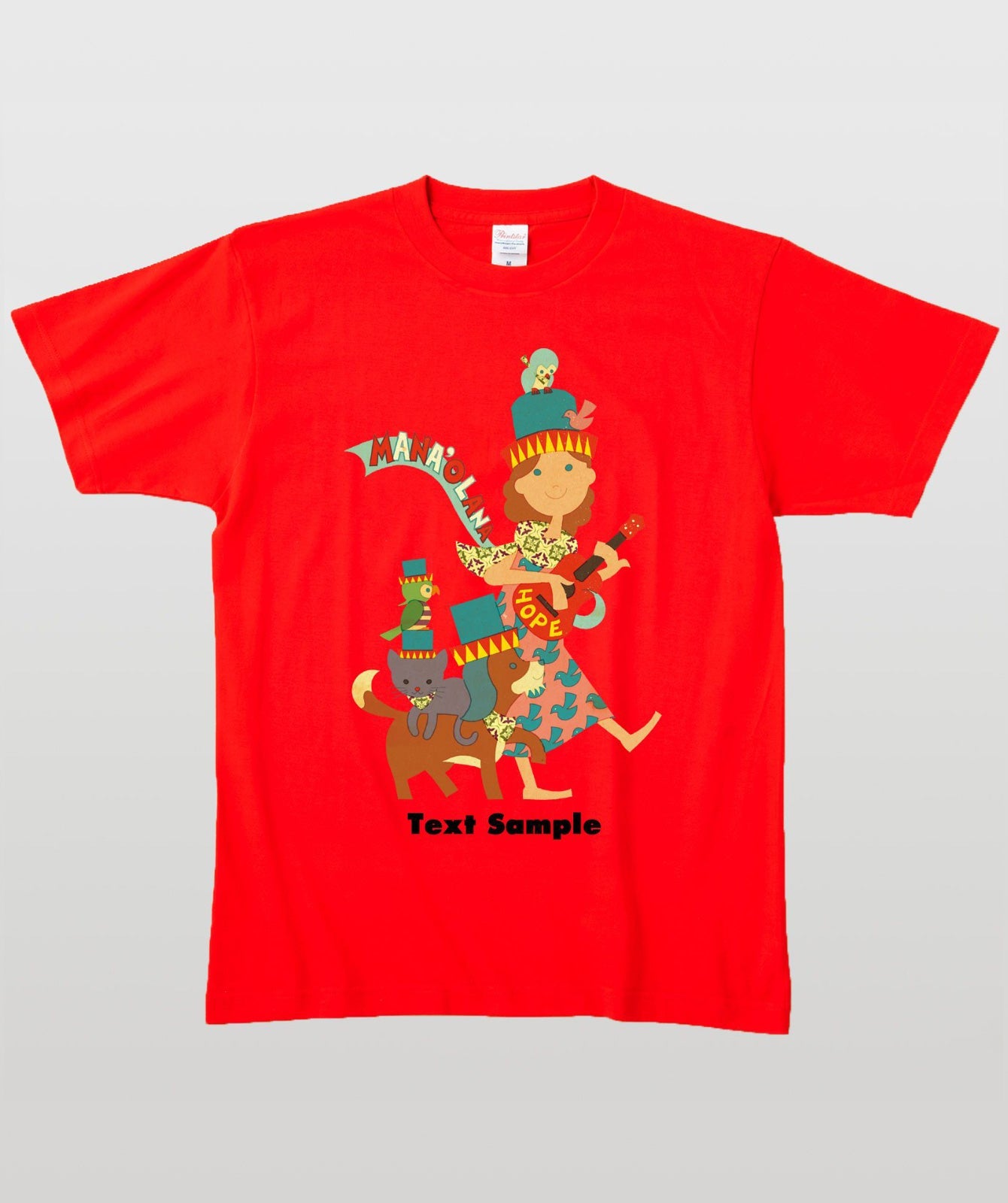 ■文字入れ可■ オリジナルカバーイラストTシャツ Vol.5