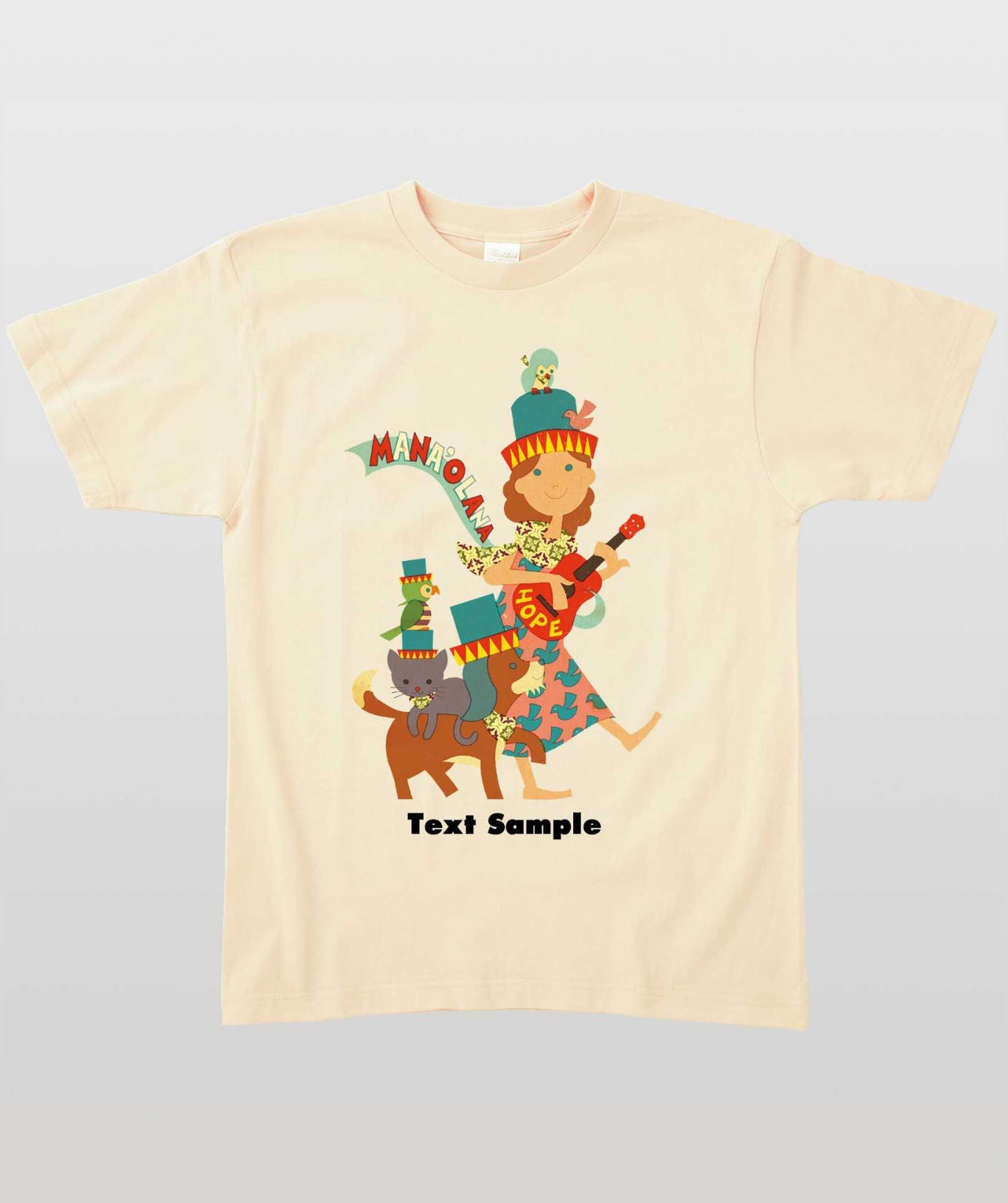 ■文字入れ可■ オリジナルカバーイラストTシャツ Vol.5