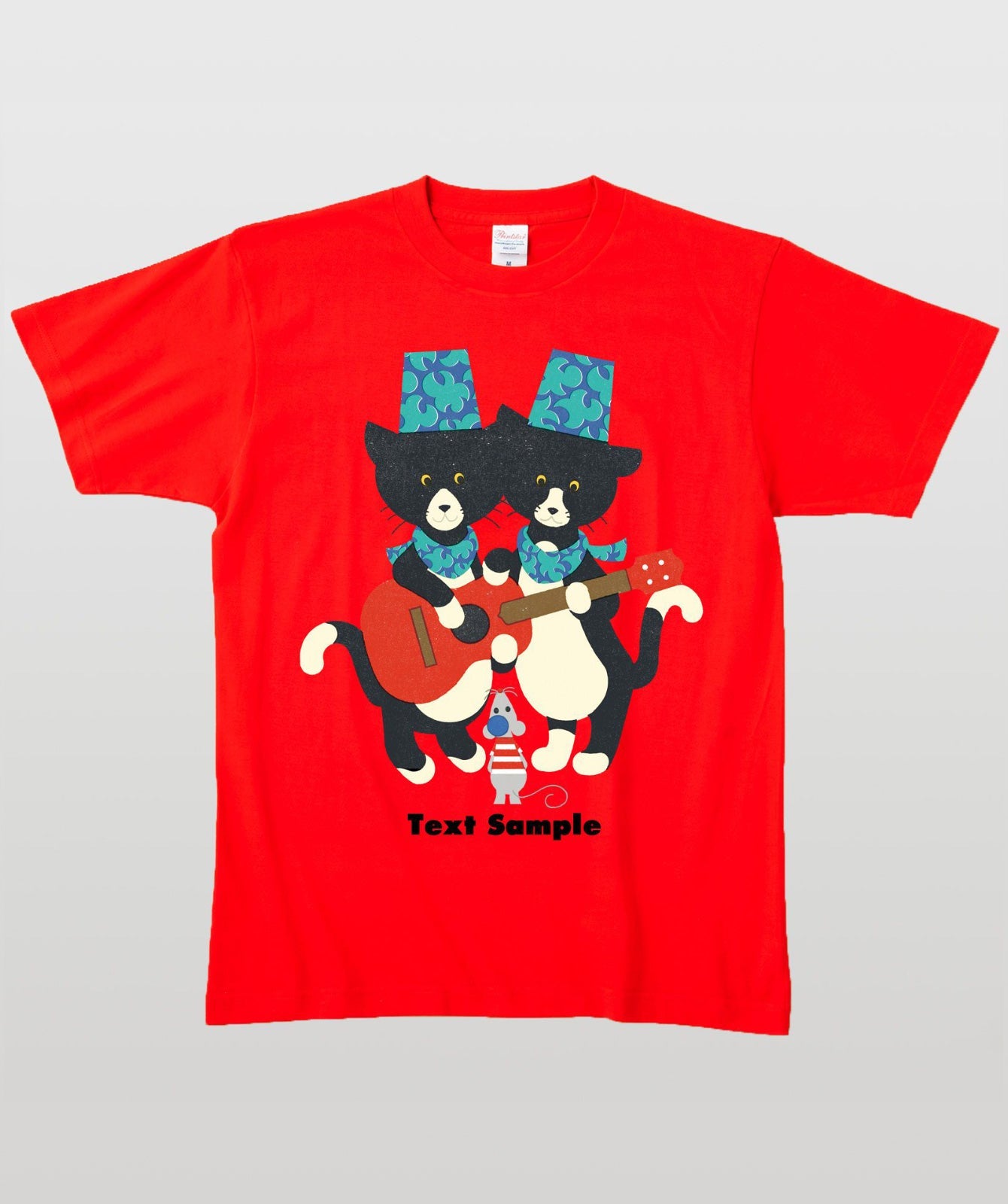■文字入れ可■ オリジナルカバーイラストTシャツ Vol.11