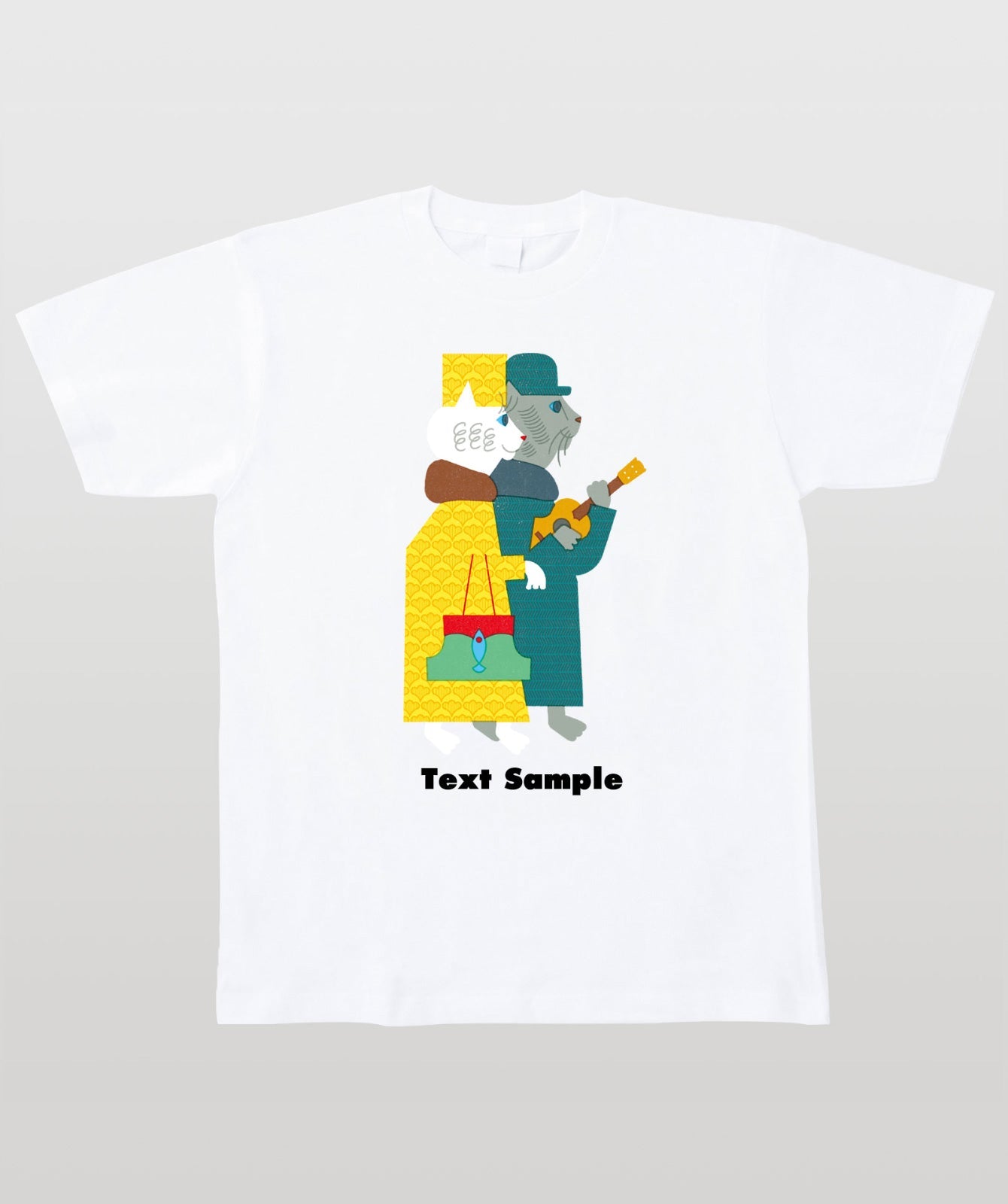 ■文字入れ可■ オリジナルカバーイラストTシャツ Vol.22