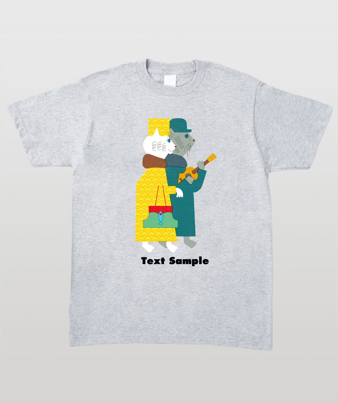 ■文字入れ可■ オリジナルカバーイラストTシャツ Vol.22