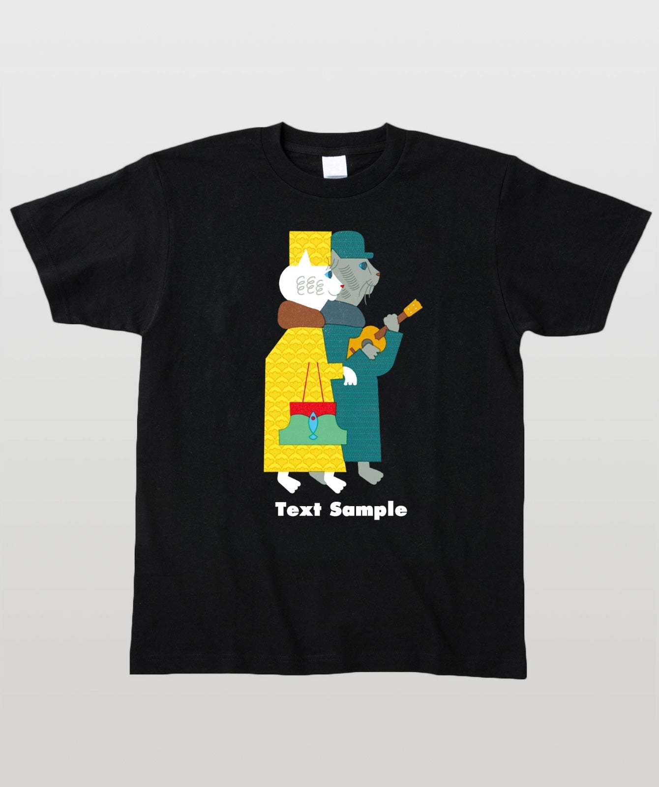 ■文字入れ可■ オリジナルカバーイラストTシャツ Vol.22
