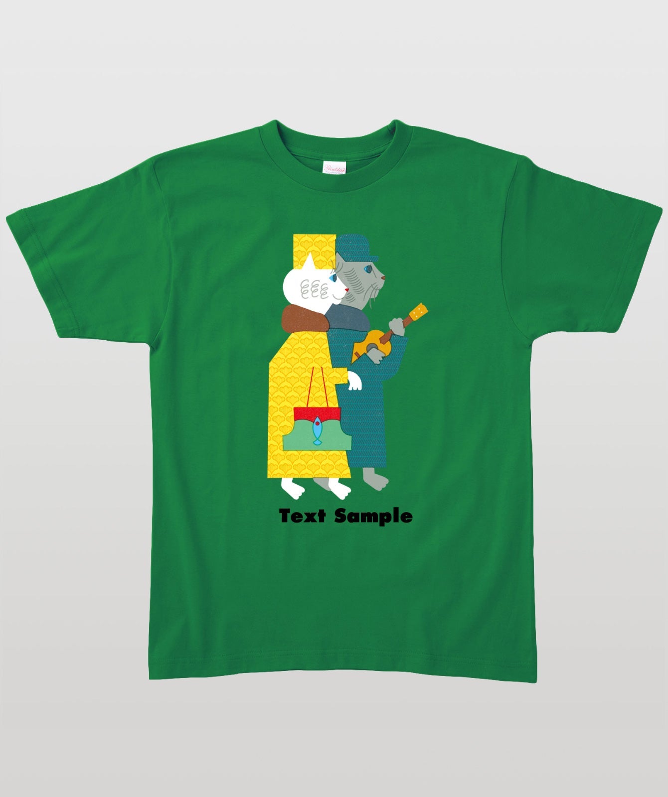 ■文字入れ可■ オリジナルカバーイラストTシャツ Vol.22