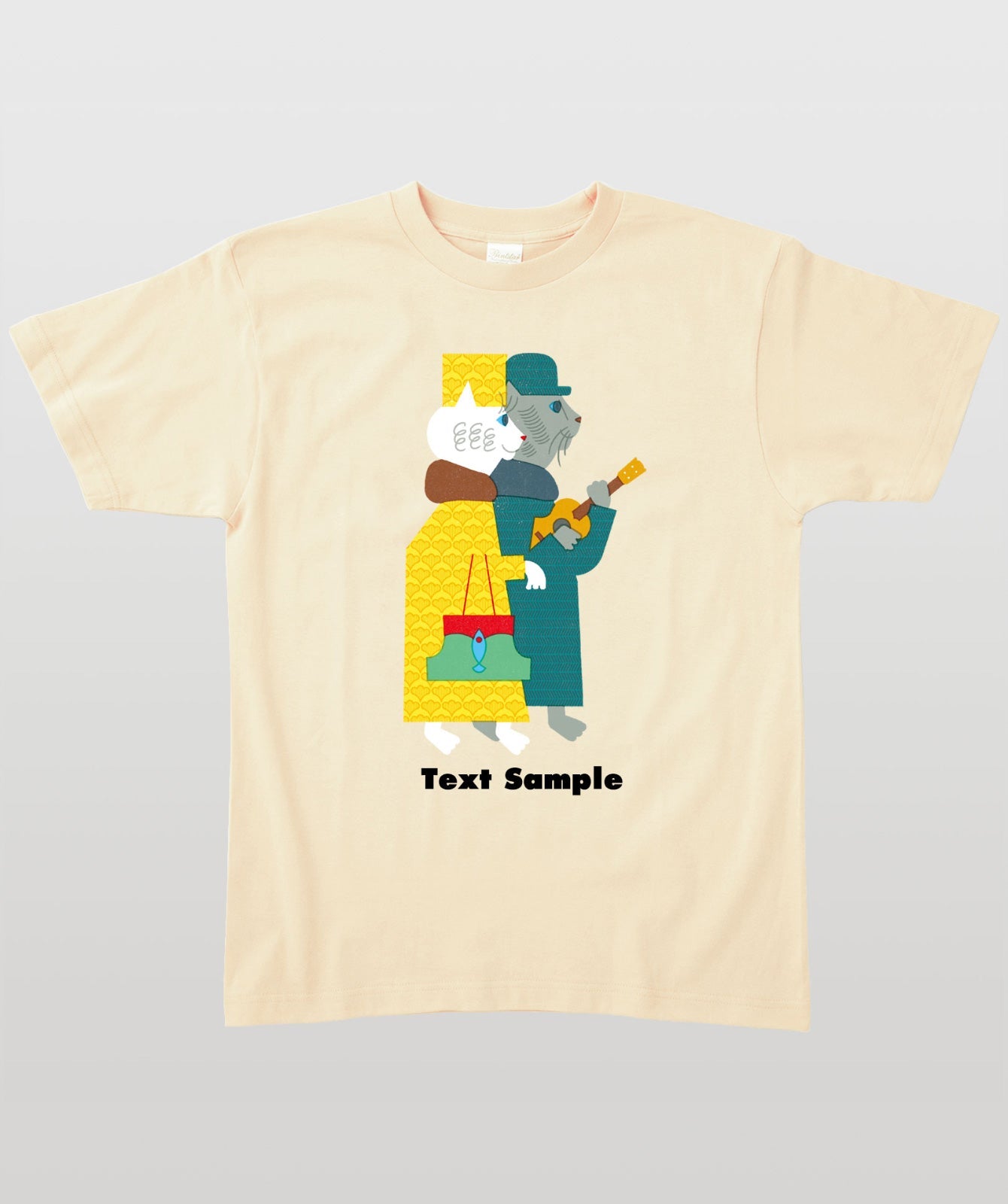 ■文字入れ可■ オリジナルカバーイラストTシャツ Vol.22