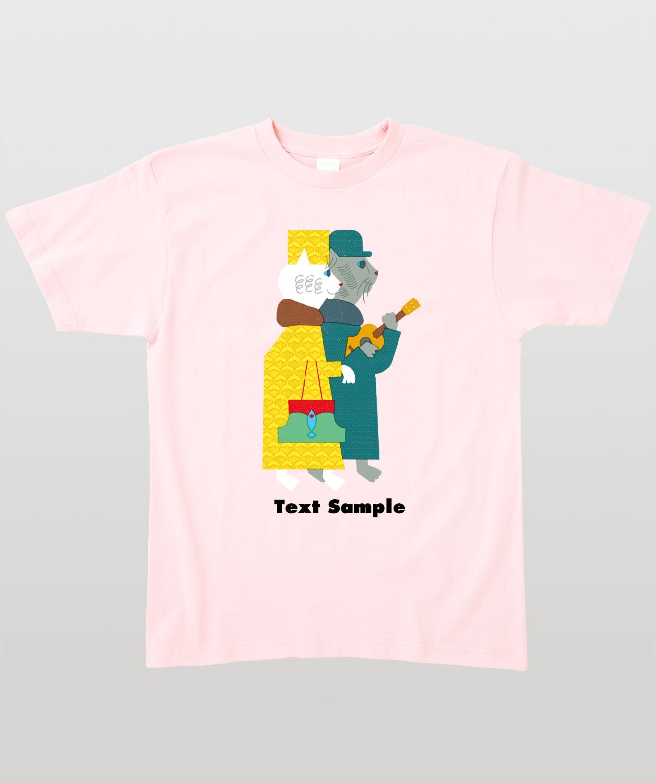 ■文字入れ可■ オリジナルカバーイラストTシャツ Vol.22