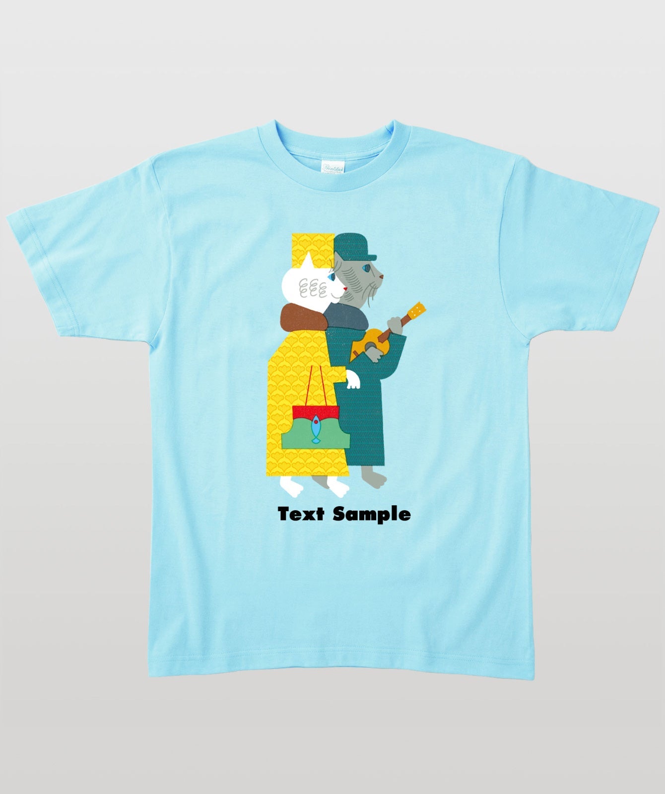 ■文字入れ可■ オリジナルカバーイラストTシャツ Vol.22