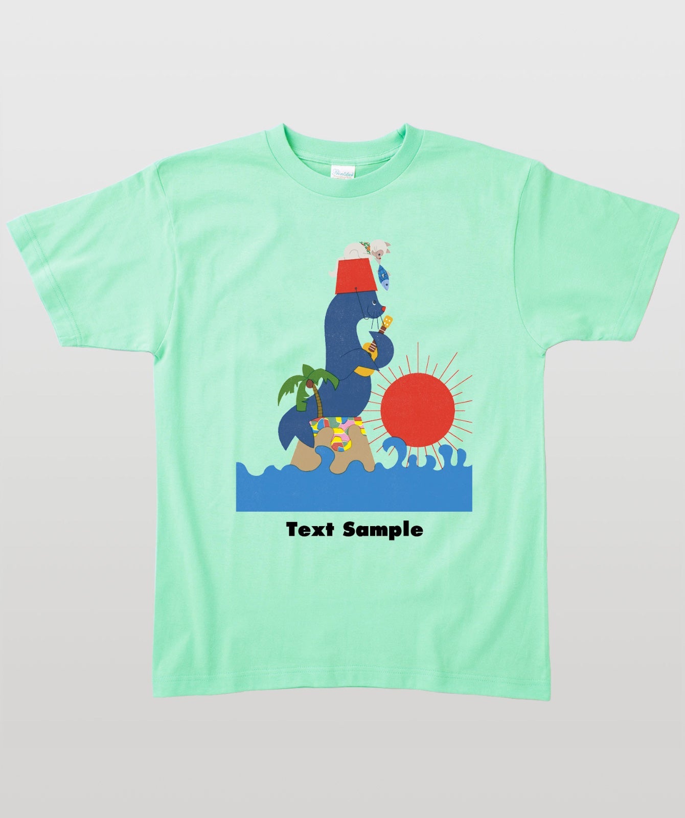 ■文字入れ可■ オリジナルカバーイラストTシャツ Vol.23