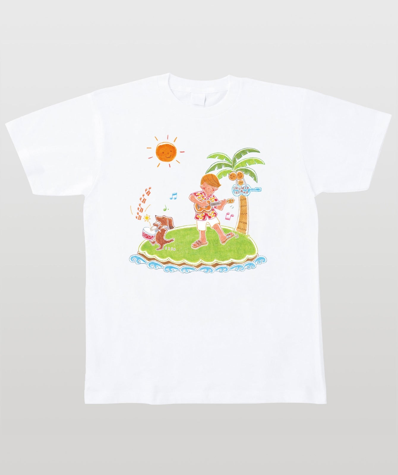 ウクレレ・マガジン 小阪裕子イラストTシャツ Type B