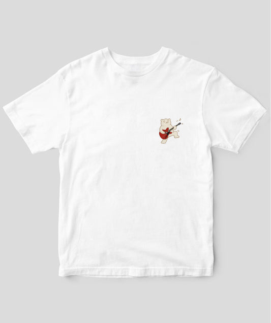 4小節単位ブルース著者のイラストTシャツ:Srandard Type