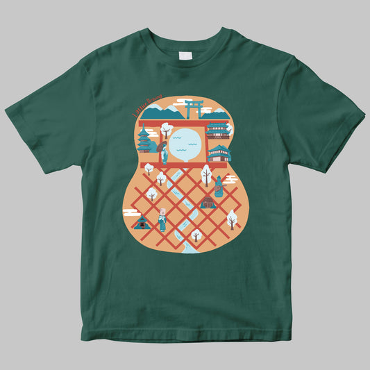 ラティス・ブレイシング・イラストTシャツ