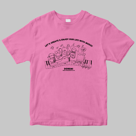 LET'S CREATE & ENJOY OUR LIFE WITH MUSIC!
ドレミ楽譜出版社のイラストロゴTシャツ