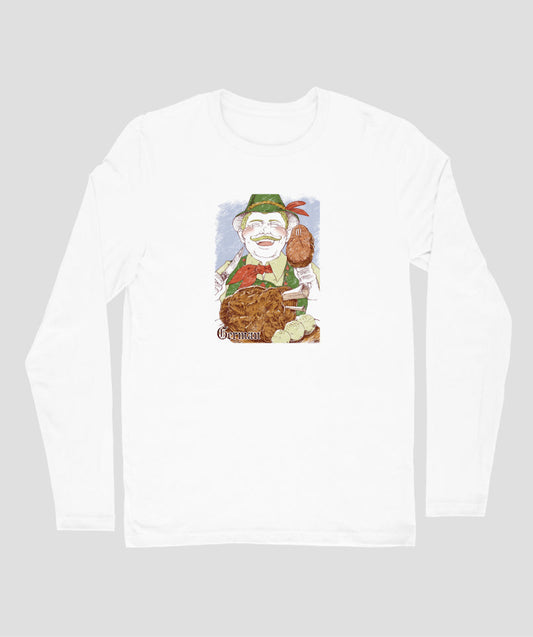 「シュヴァイネ・ハクセを食べるハインツ」 / 織田博子(ロンT)