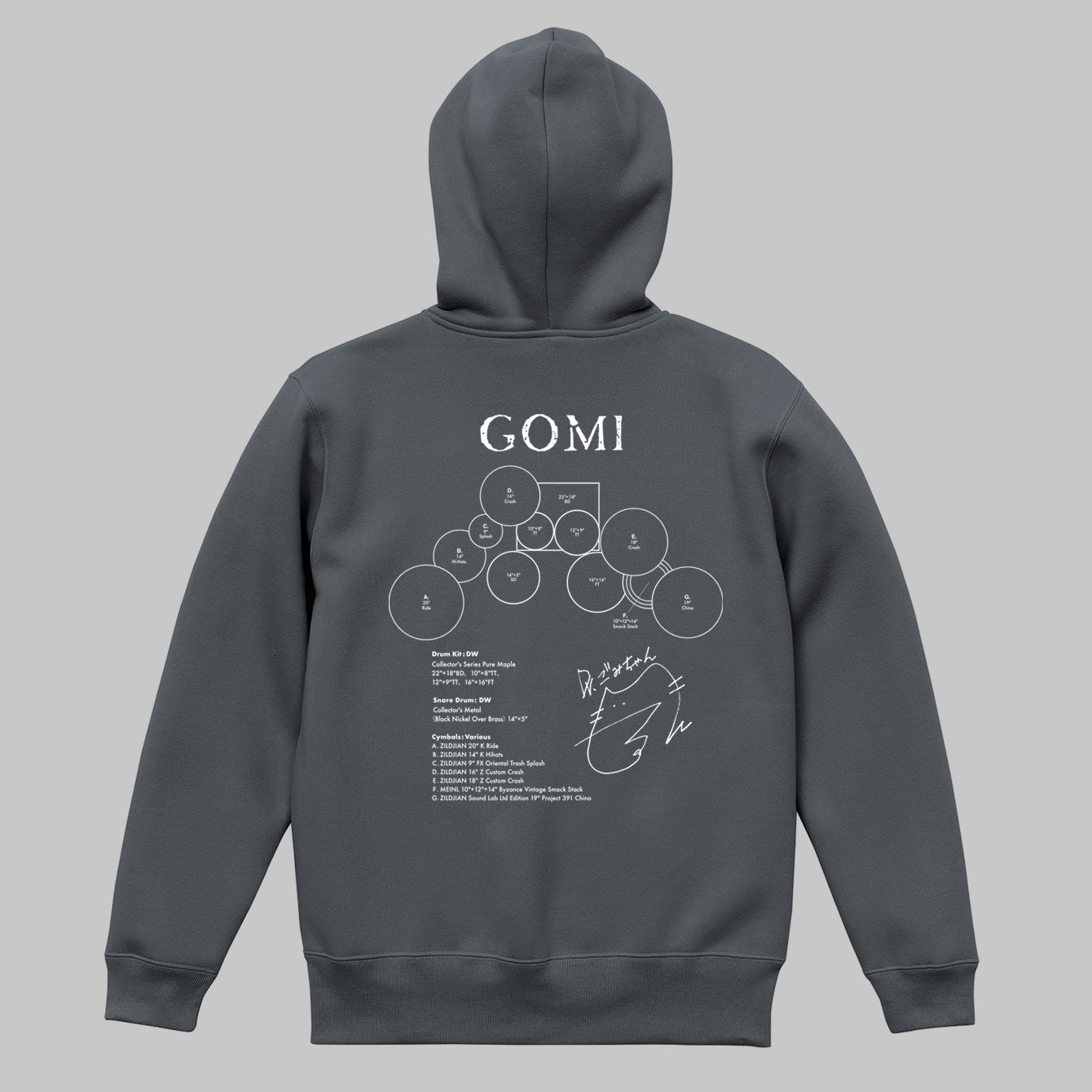 Drummer's Set Up Vol.33 GOMI “Hoodie”