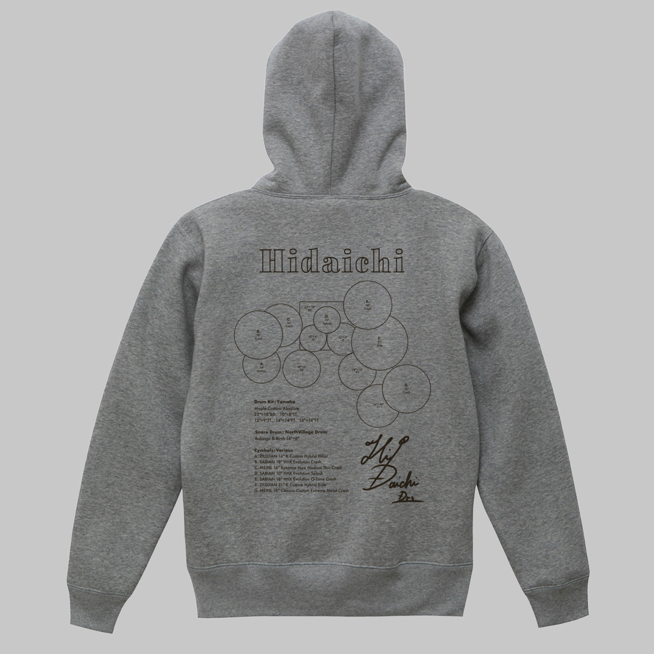 Drummer's Set Up Vol.31 肥田 大地 “Hoodie”