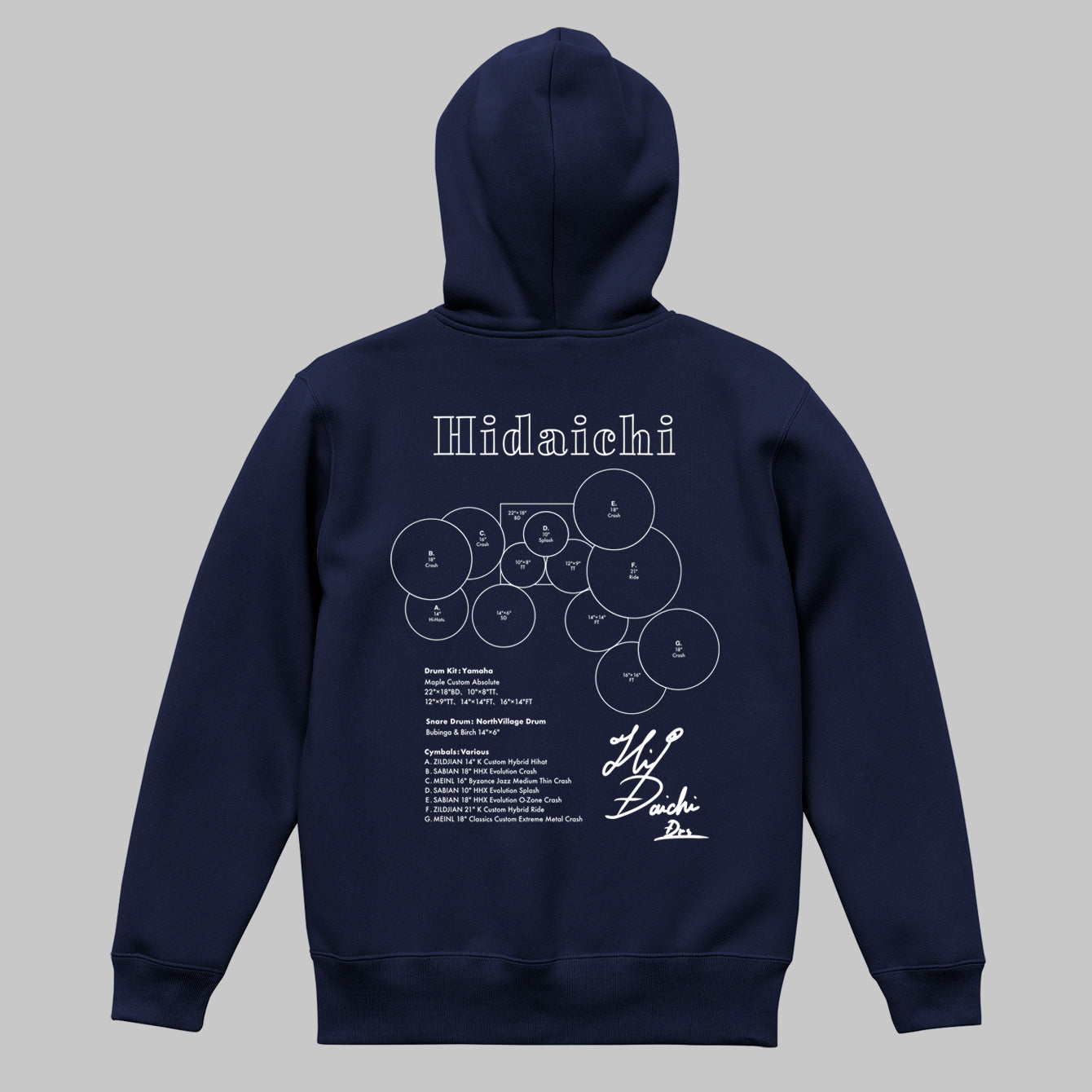 Drummer's Set Up Vol.31 肥田 大地 “Hoodie”