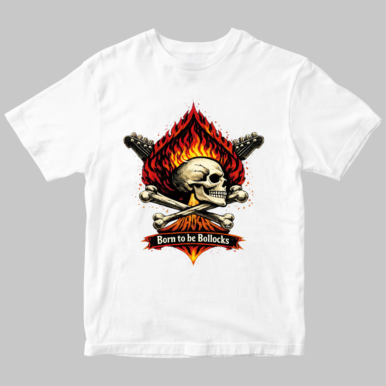 HIROSHI x YOSHIYAxxx collaboration 「BOLLOCKS ON FIRE TEE」